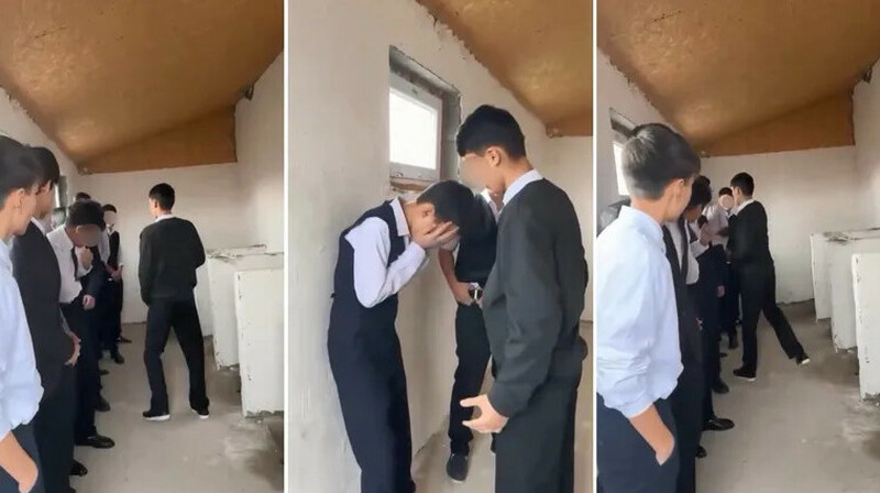 Жестокое избиение школьников в уличном туалете попало на видео