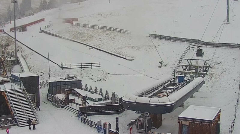 В горах Алматы выпал снег