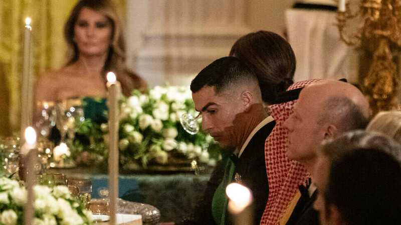 Роналду посетил ужин в Белом доме и познакомился с сыном Трампа