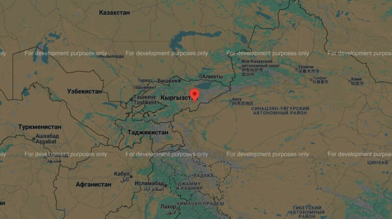 Землетрясение произошло в Кыргызстане