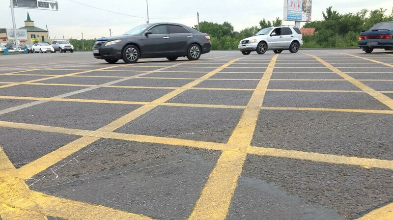 «Вафельная» разметка в Алматы: когда начнут штрафовать нарушителей
